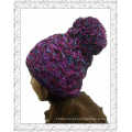 Custom Design Jacquard Weave Crochet malha Beanie Cap / Hat (1-3461)